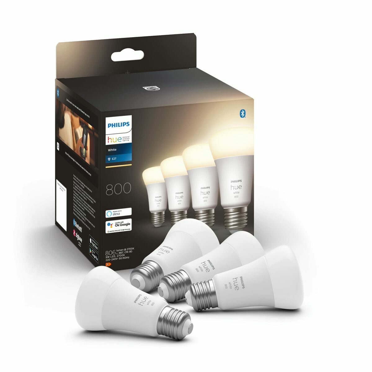 Smart-Lampa Philips 8719514319141 60 W 9 W E27 2700k 800 lm
