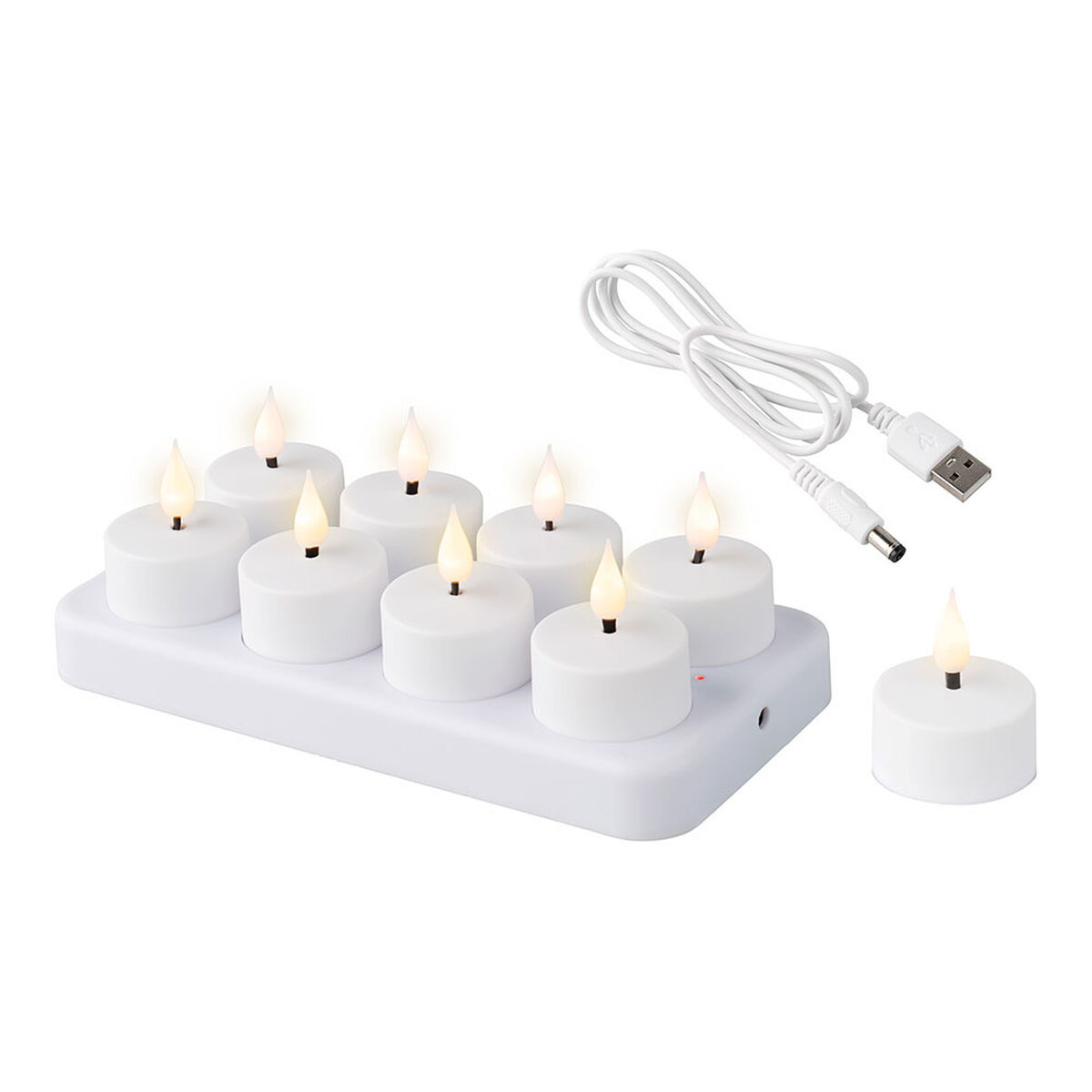 LED Ljus Lumineo 486715 Laddningsbar Insida (8 antal)