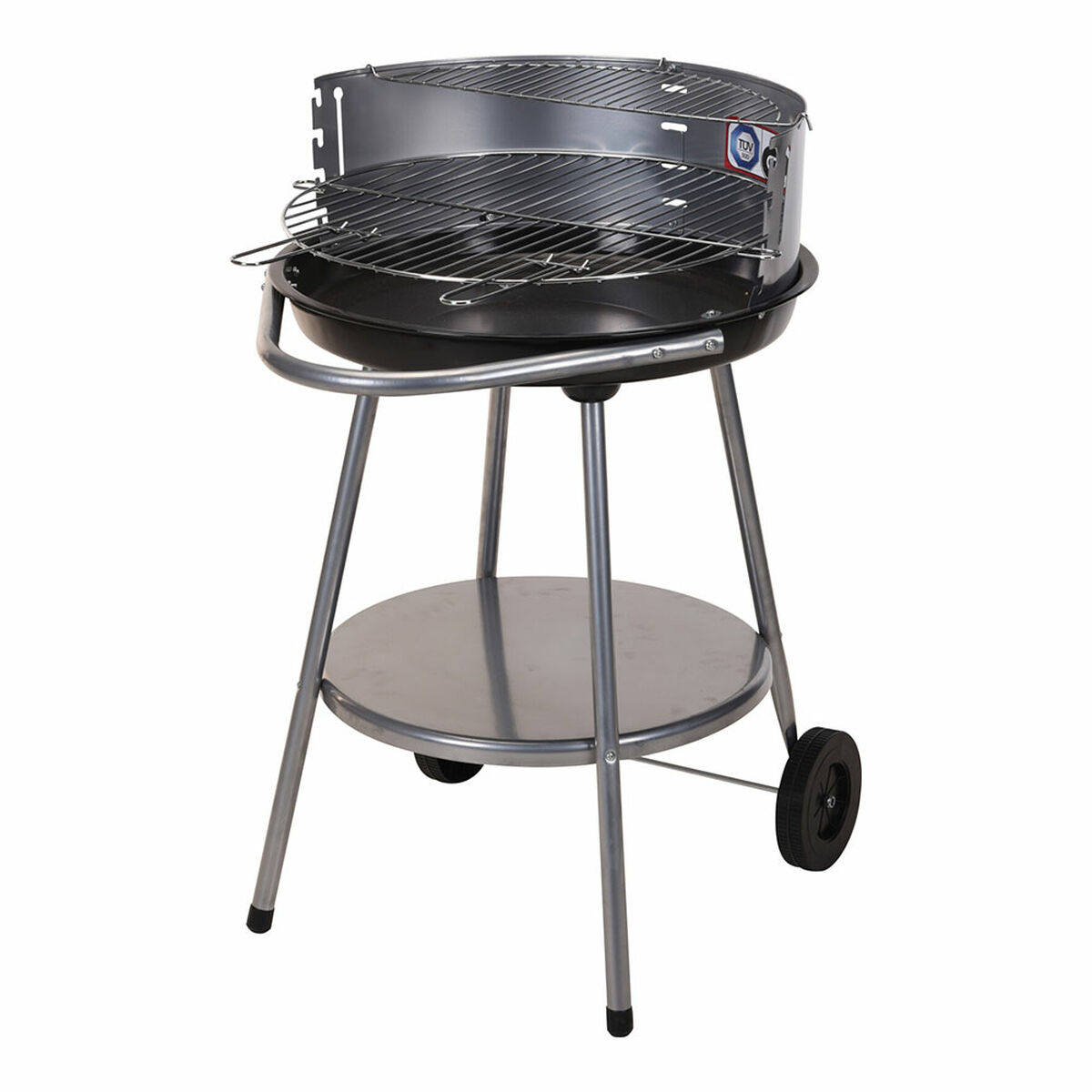 Kolgrill med hjul Grill Svart Ø 51 cm