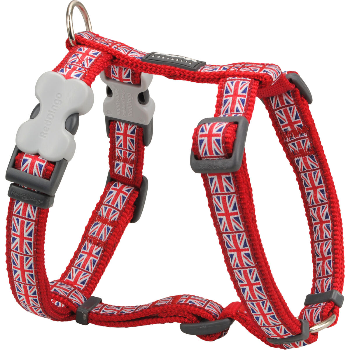 Hundsele Red Dingo STYLE UNION JACK FLAG 36-54 cm Röd 30-48 cm
