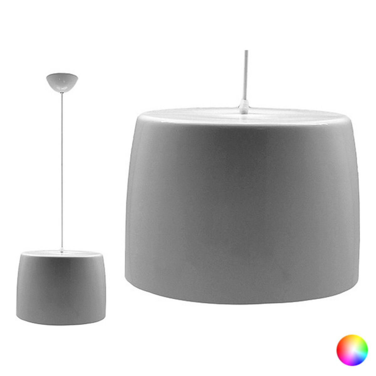 Taklampa 25 cm Svart