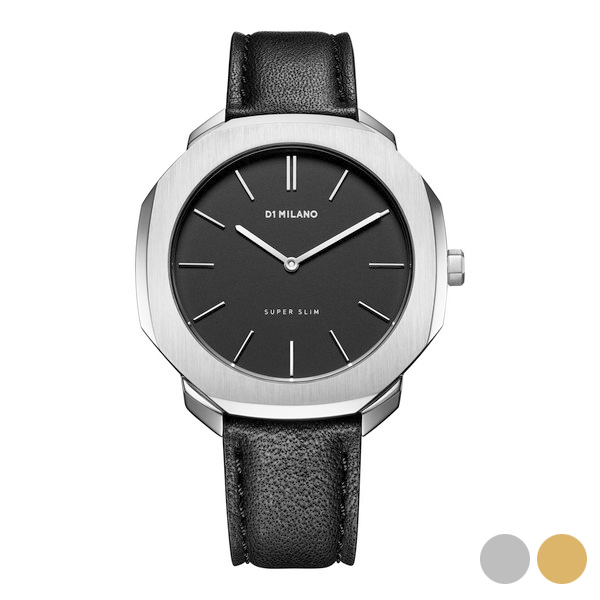 Herrklocka D1 Milano (Ø 36 mm) Silvrig