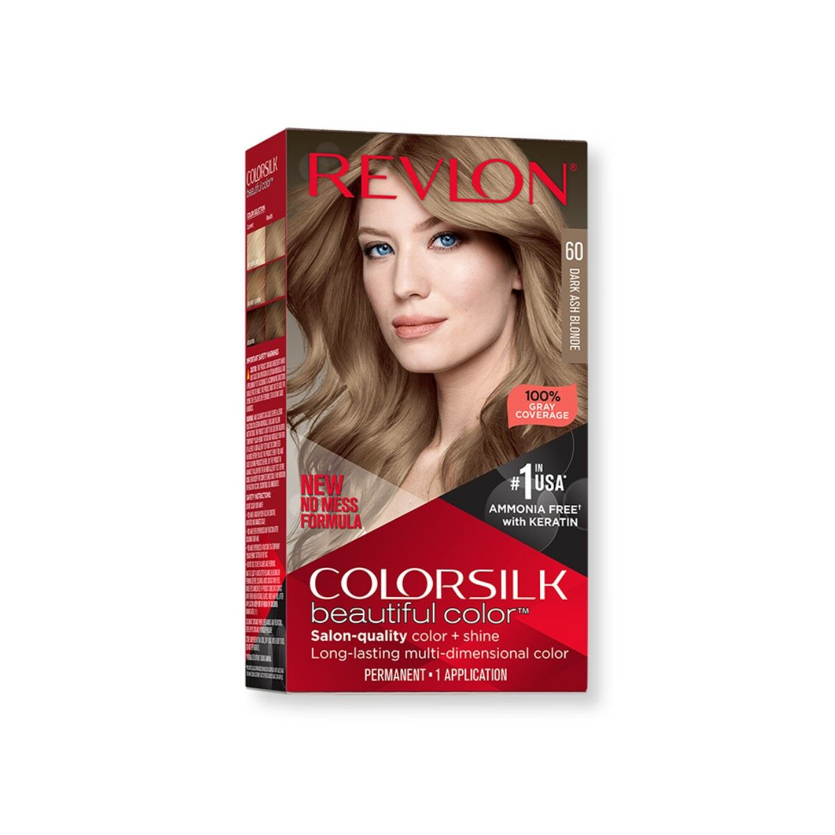 Permanent hårfärg Revlon Colorsilk Utan ammoniak Nº 60-Mörkt askblont
