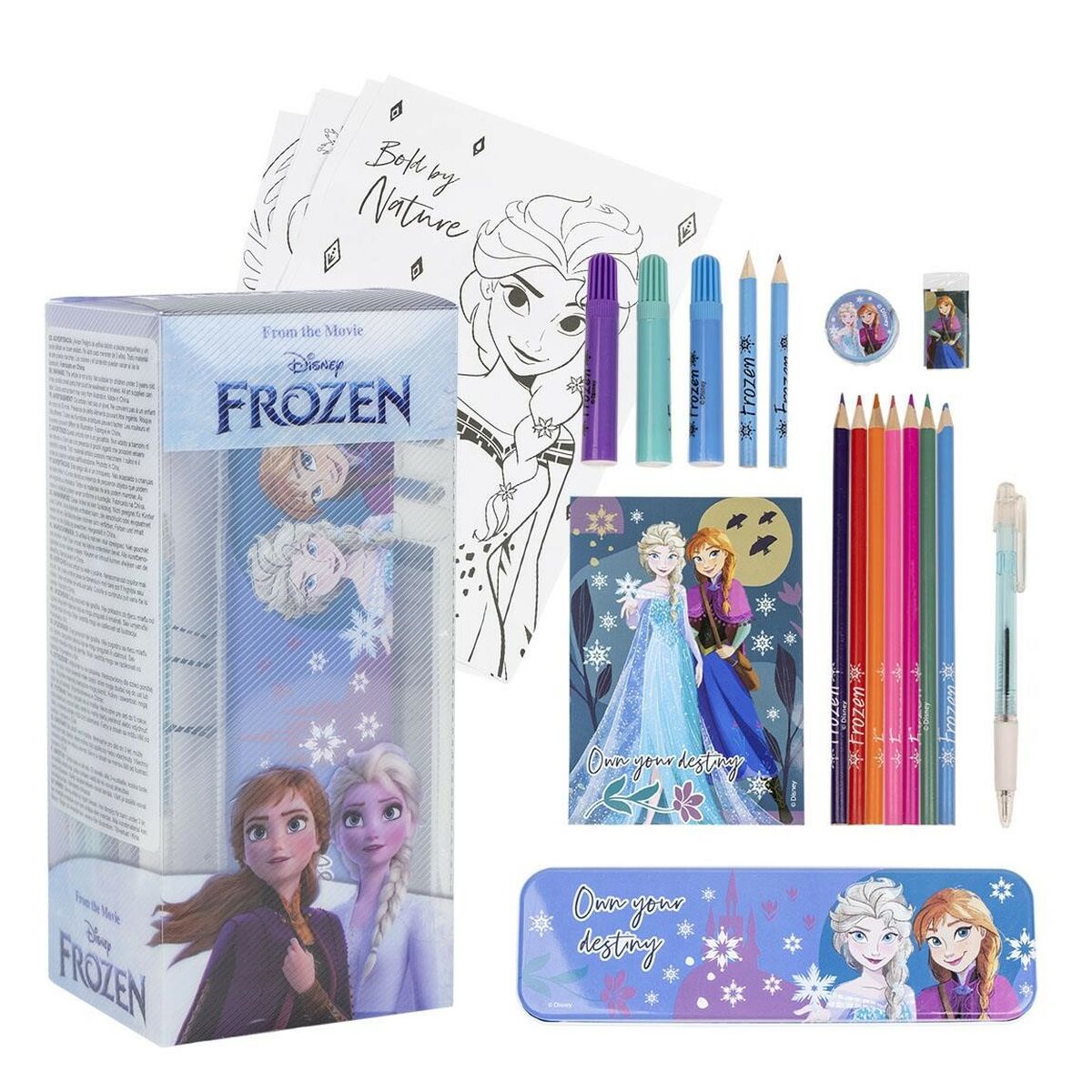 Brevpapper Set Frozen 24 Delar Blå