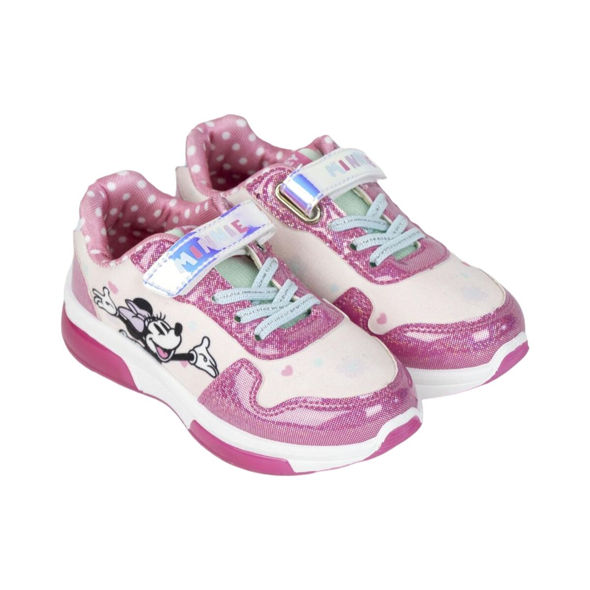 Sportskor med LED Minnie Mouse Rosa 30