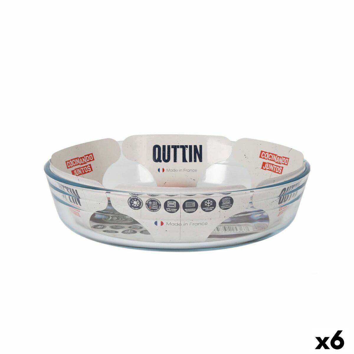 Ugnsform Quttin Glas 1,7 L ø 23 x 5,3 cm (6 antal)