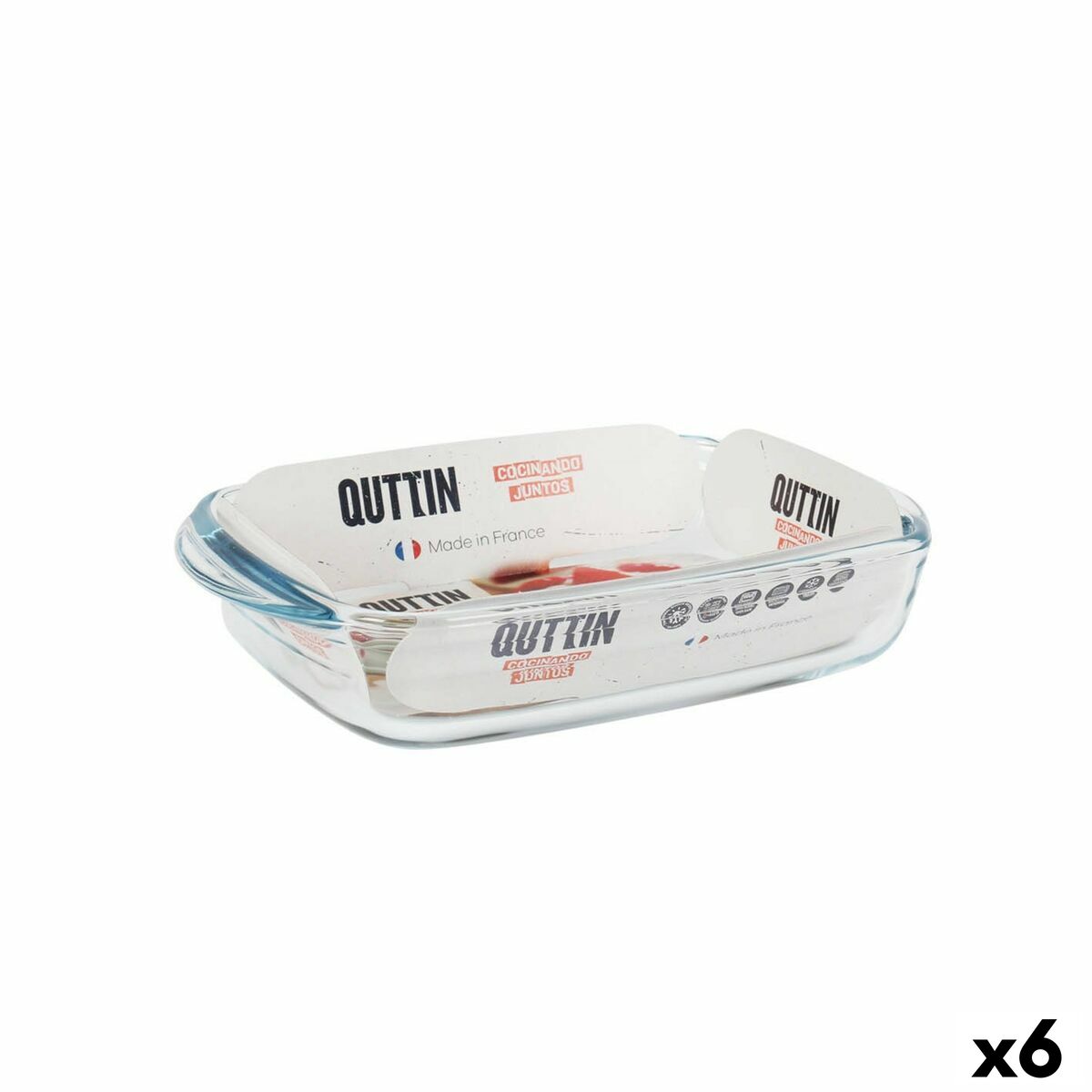 Ugnsform Quttin Glas Rektangulär 950 ml 22,8 x 14,9 x 4,5 cm (6 antal)
