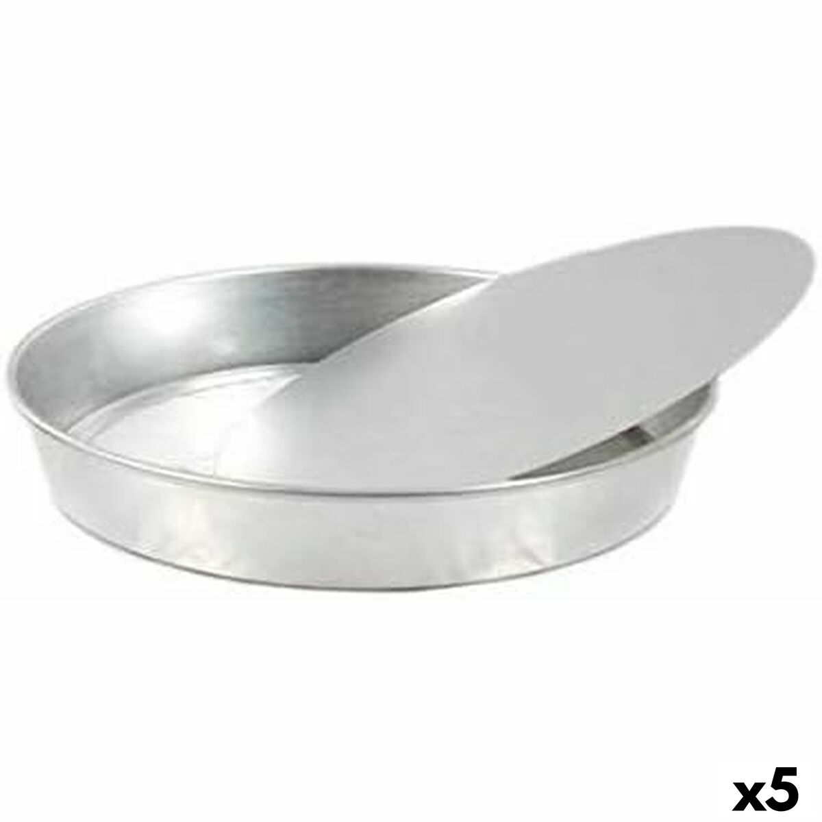 Avtagbar form VR Aluminium Silvrig 29 x 29 x 4 cm (5 antal)