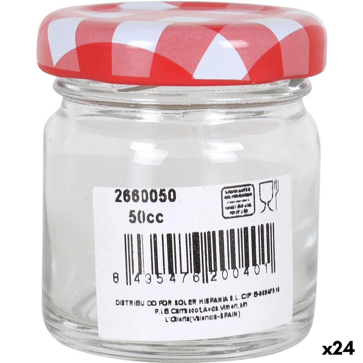 Burk Mediterraneo Transparent 50 ml Glas (24 antal)