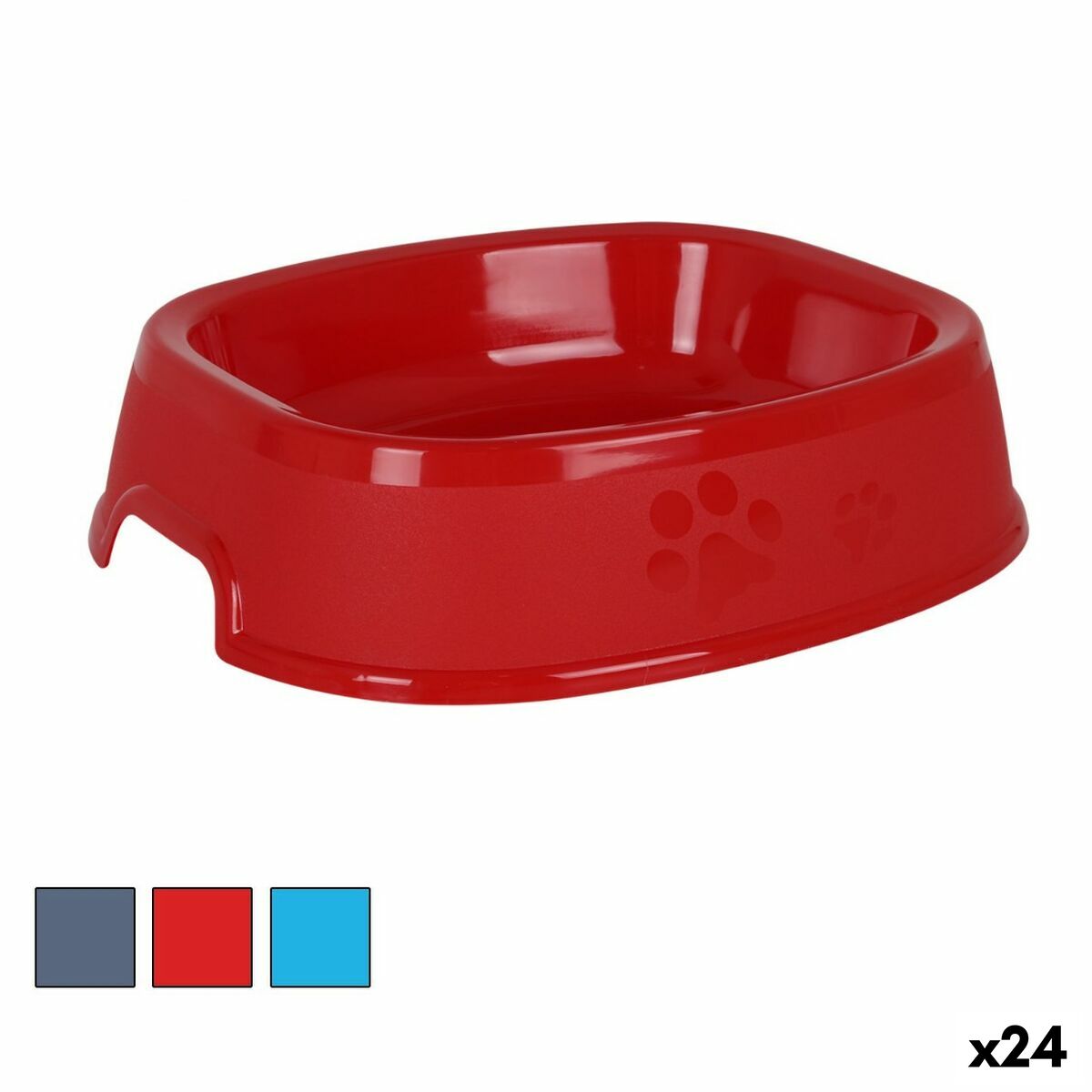 Hundmatare Dem Pet 26 x 22 x 5 cm Plast Fyrkantig (24 antal)