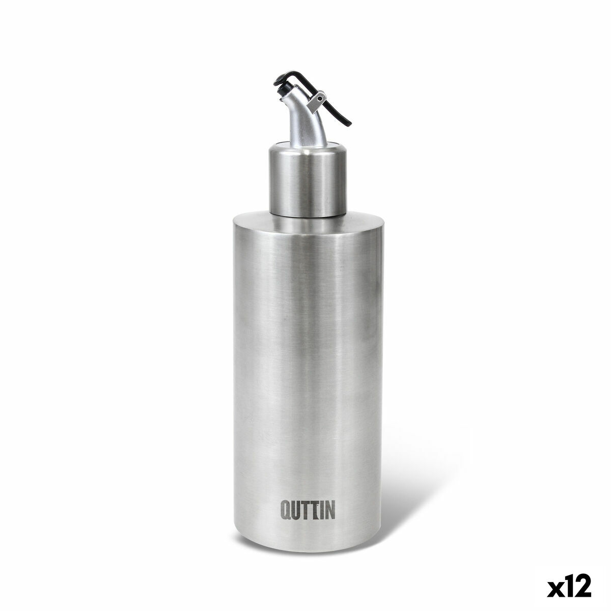 Oljeflaska Quttin 350 ml Rostfritt stål Silvrig (12 antal)