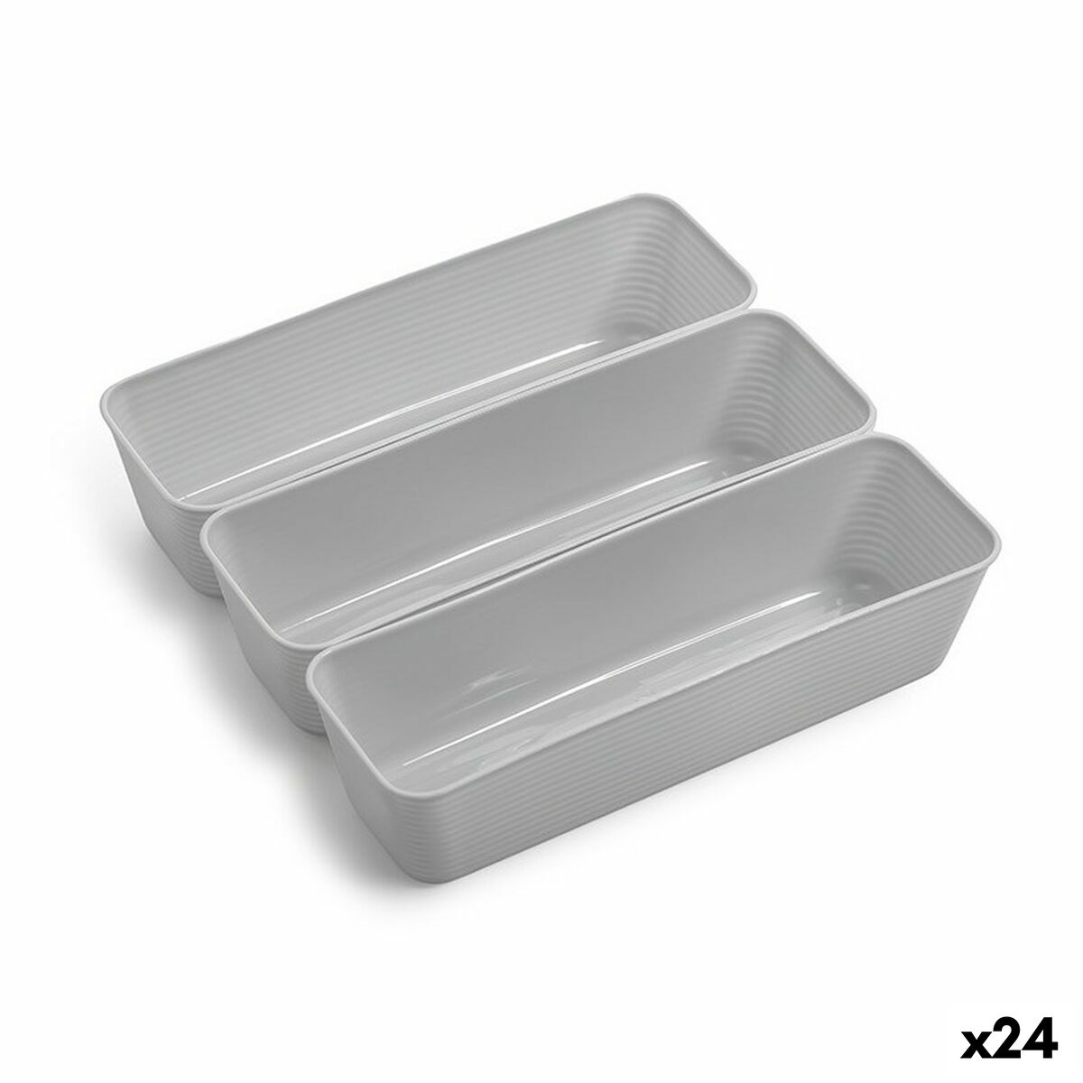 Korg - set Dem Flera användningsområden Plast (3 Delar) (24 antal)
