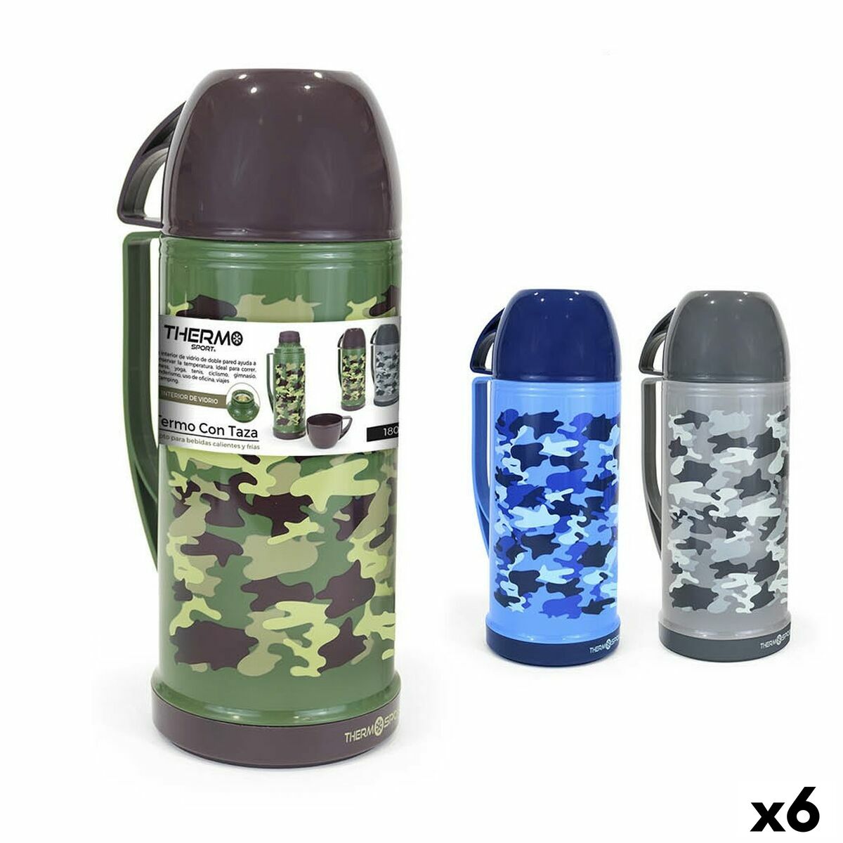 Resetermosflaska ThermoSport (6 antal)