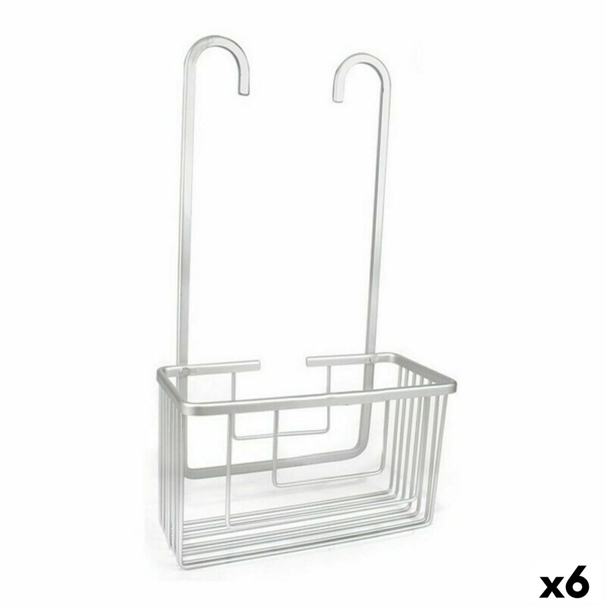 Duschset Confortime Alluma Aluminium Silvrig 25 x 12,5 x 44,5 cm (6 antal)