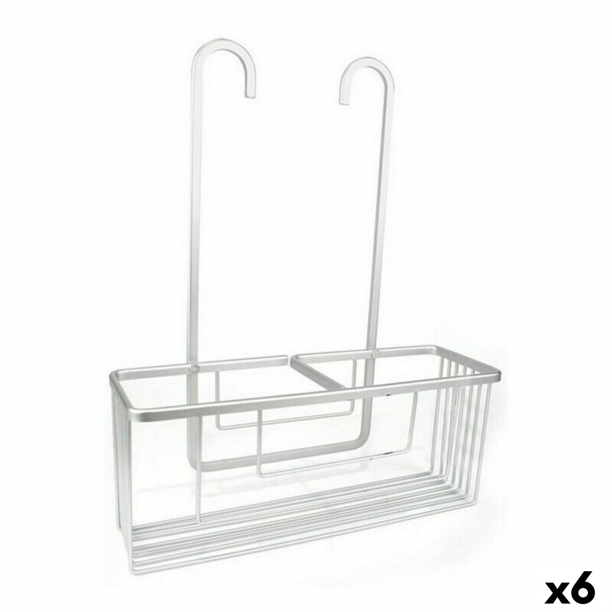 Duschset Confortime Alluma Aluminium Silvrig 35,7 x 12,7 x 44,5 cm (6 antal)