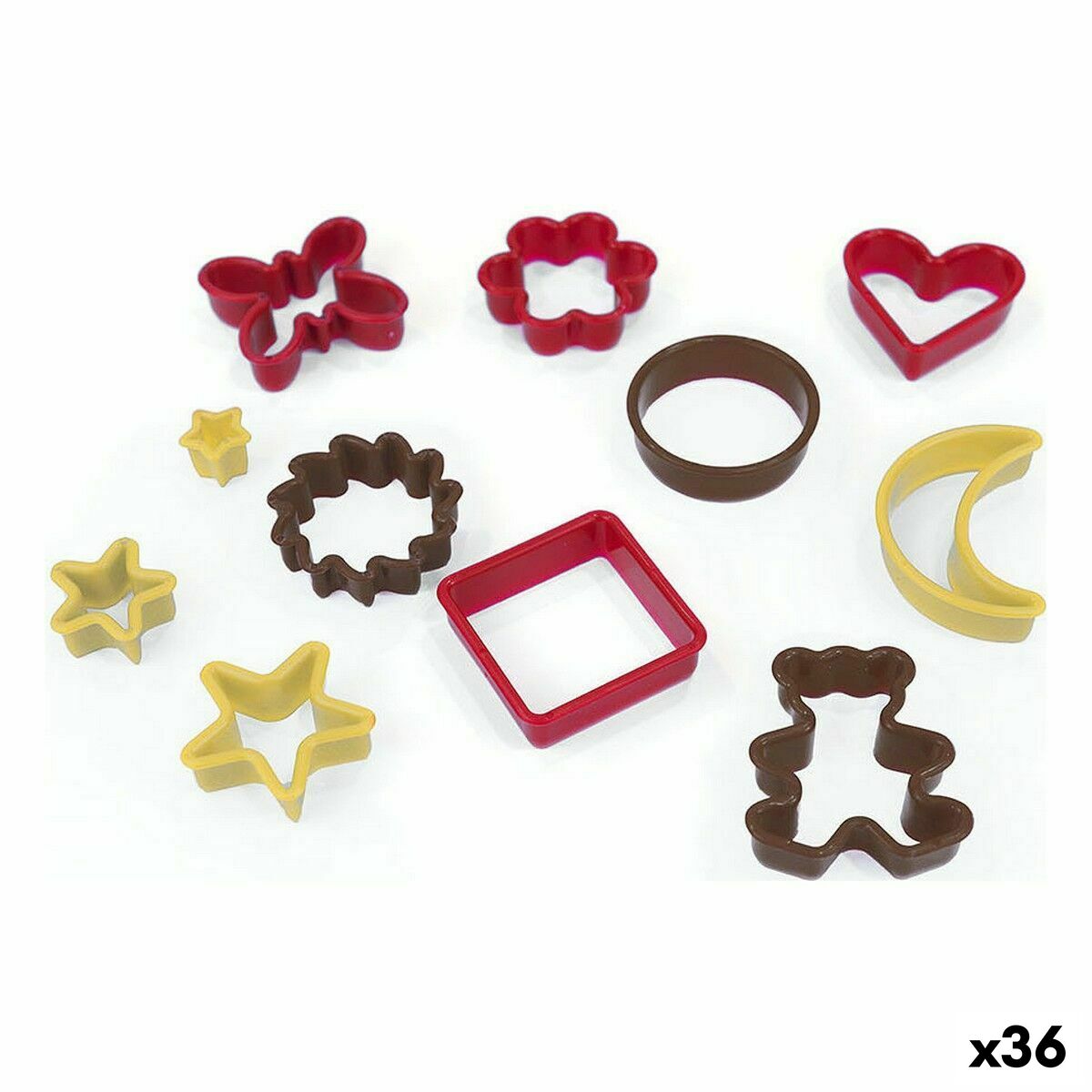 Moldes para Galletas Quttin Multicolour Kakor Figurer 11 Delar (36 antal)