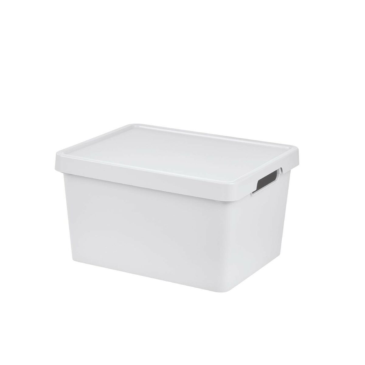Förvaringslåda med lock Tontarelli Maya Vit 16,2 L 36 x 28 x 20 cm