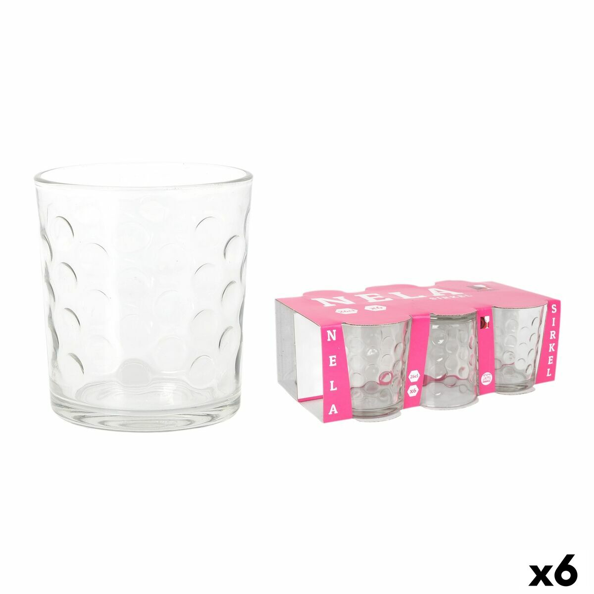 Glasset Inde Sirkel 6 Delar (6 antal)