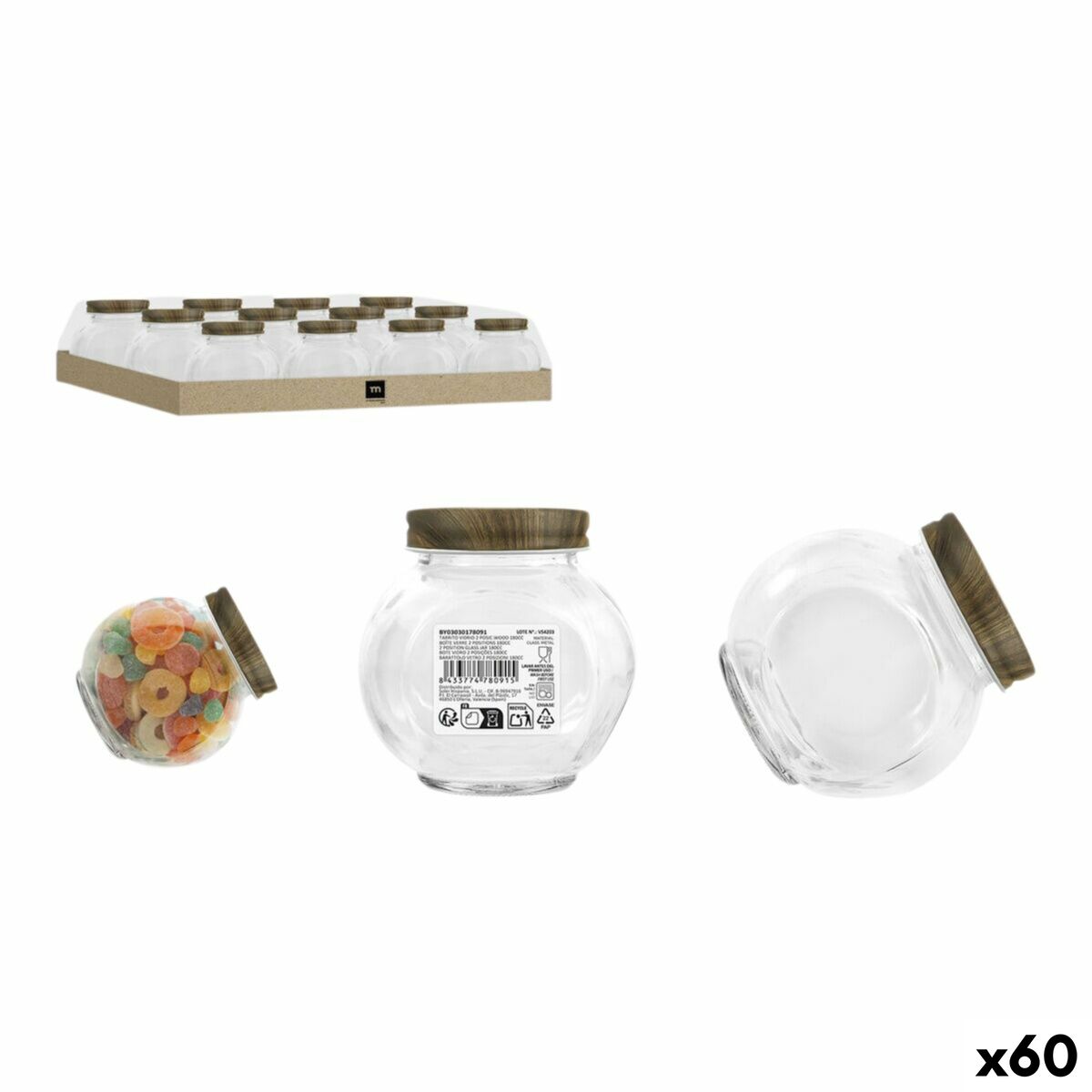 Glasburk La Mediterránea WOOD 180 ml (60 antal)