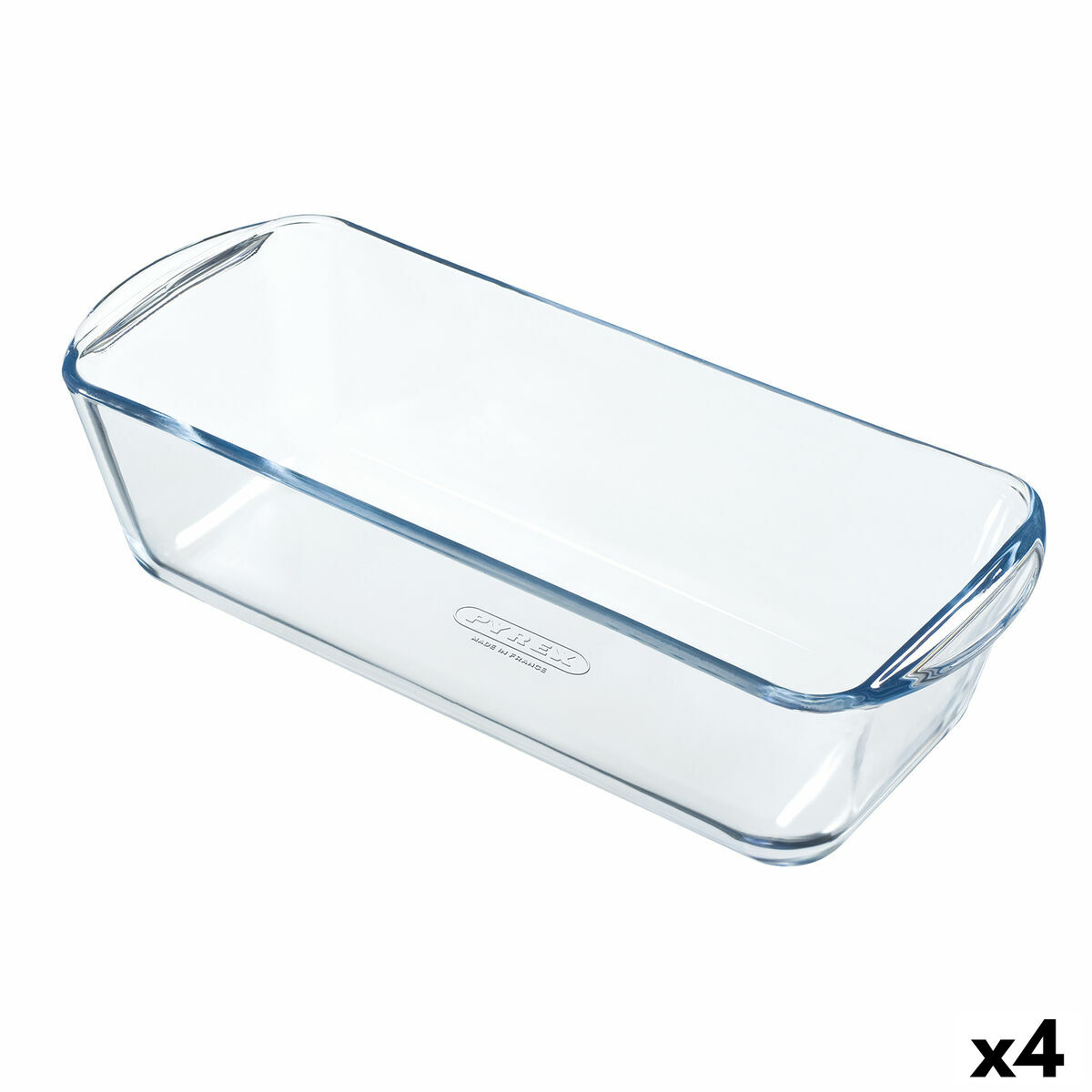 Ugnsform Pyrex Classic Vidrio Rektangulär Transparent 32 x 12 x 8 cm (4 antal)
