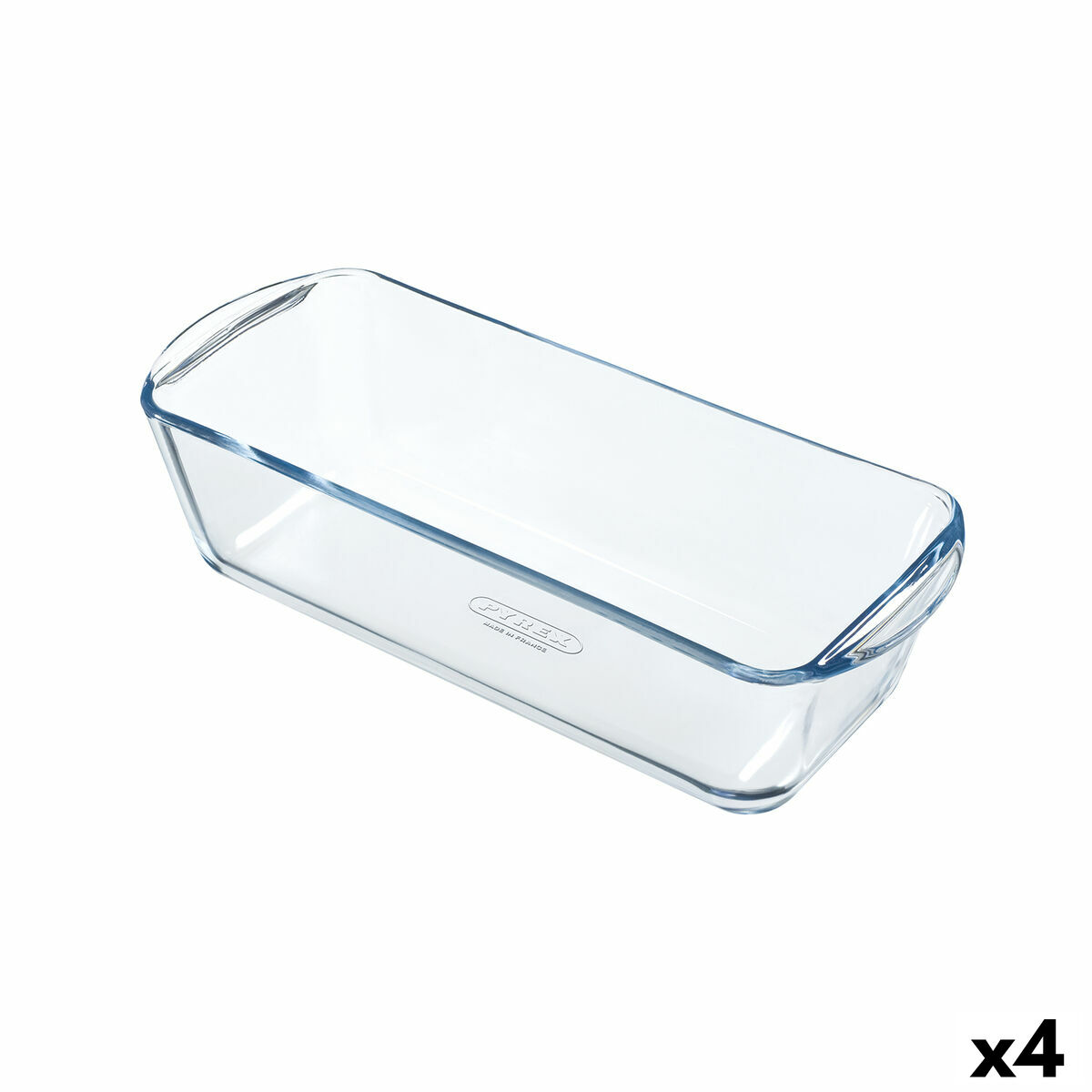 Ugnsform Pyrex Classic Vidrio Rektangulär Transparent Glas 28 x 11 x 8 cm (4 antal)
