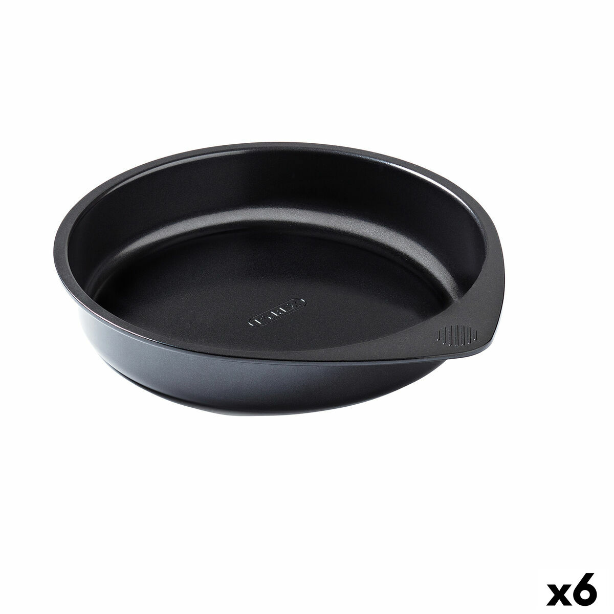 Kakform Pyrex Magic Svart Metall Rund 20 cm 6 antal