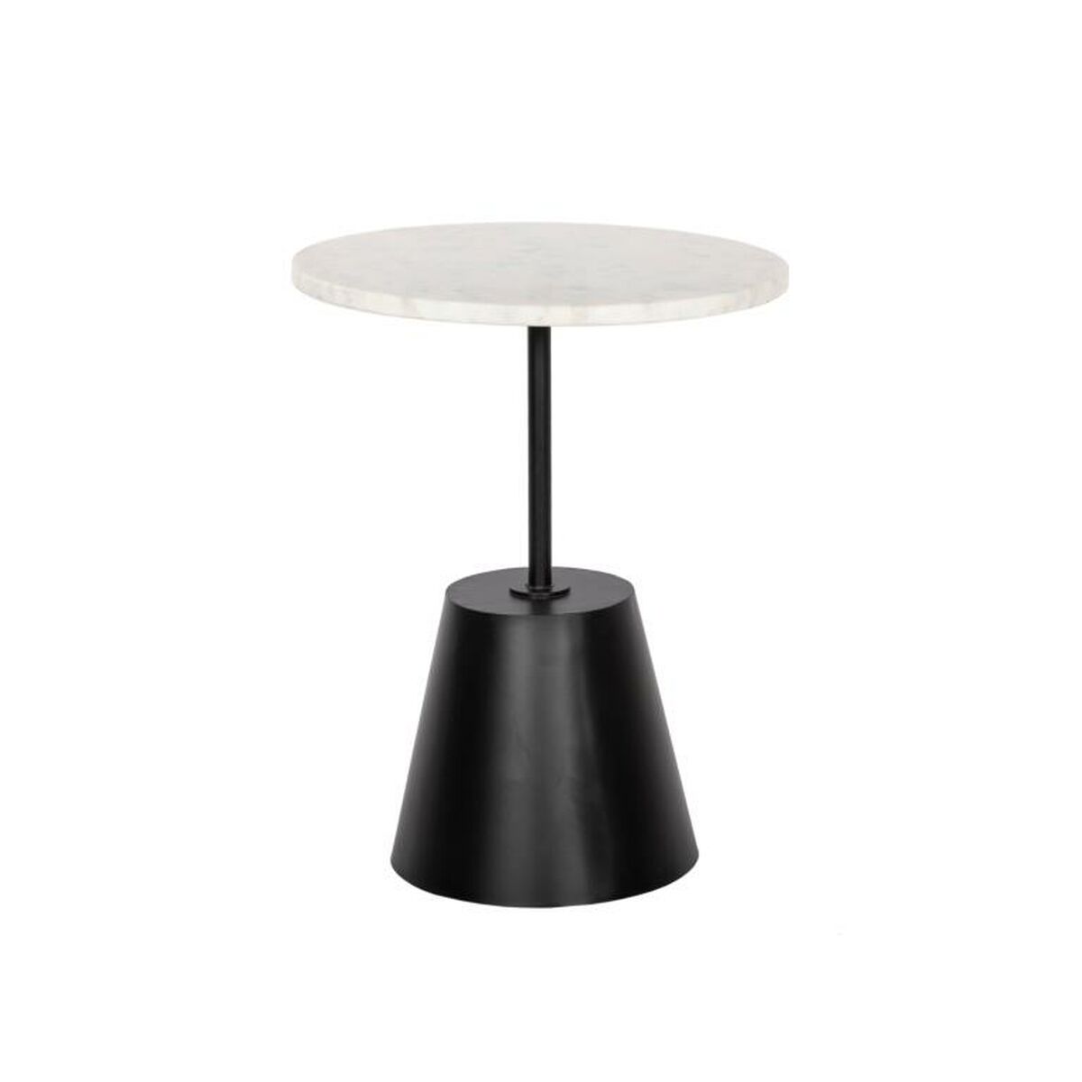Sidobord DKD Home Decor Svart Vit Metall Marmor 40 x 40 x 50 cm