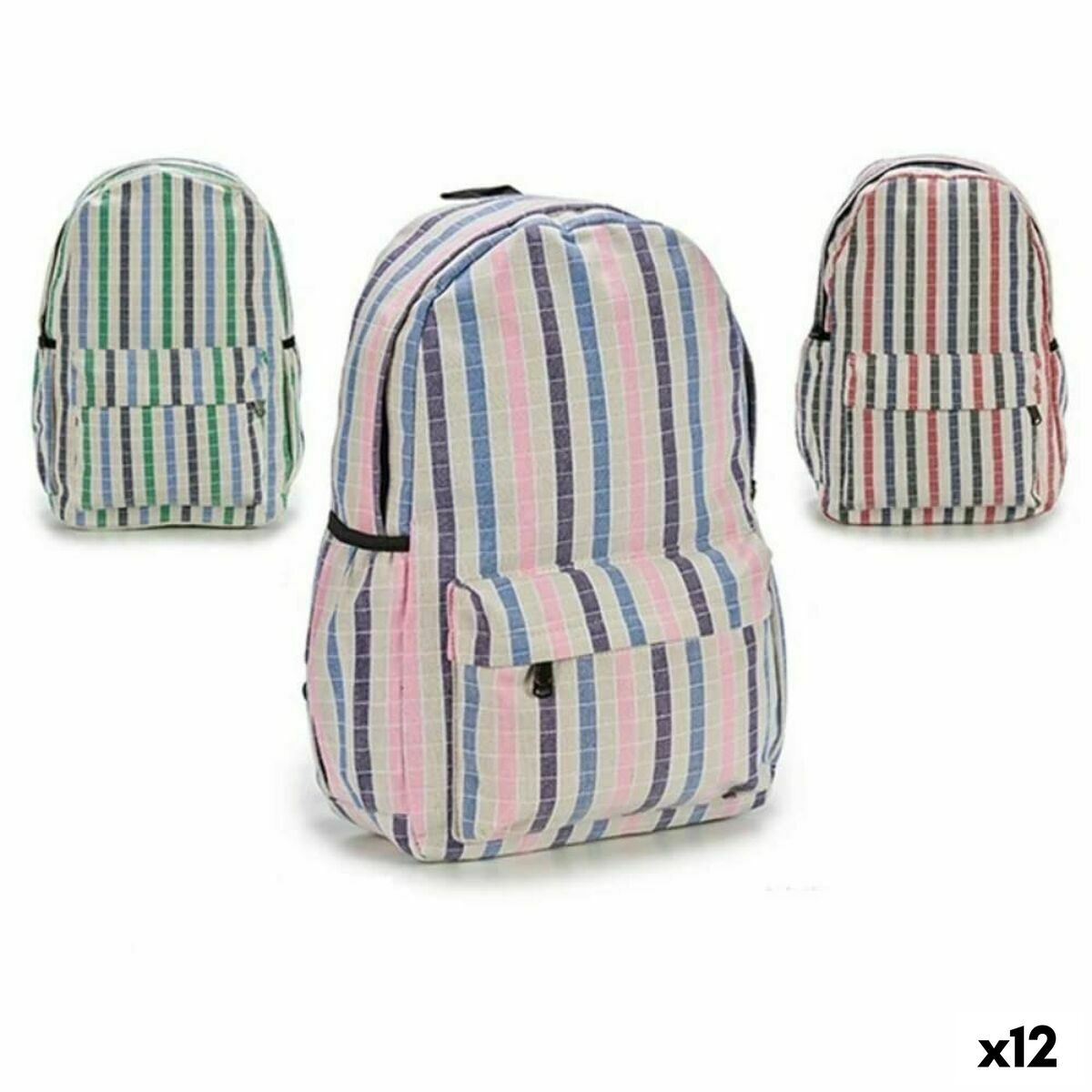 Skolryggsäck Pincello AR1903643 Multicolour 13 x 45 x 31 cm Ränder (12 antal)