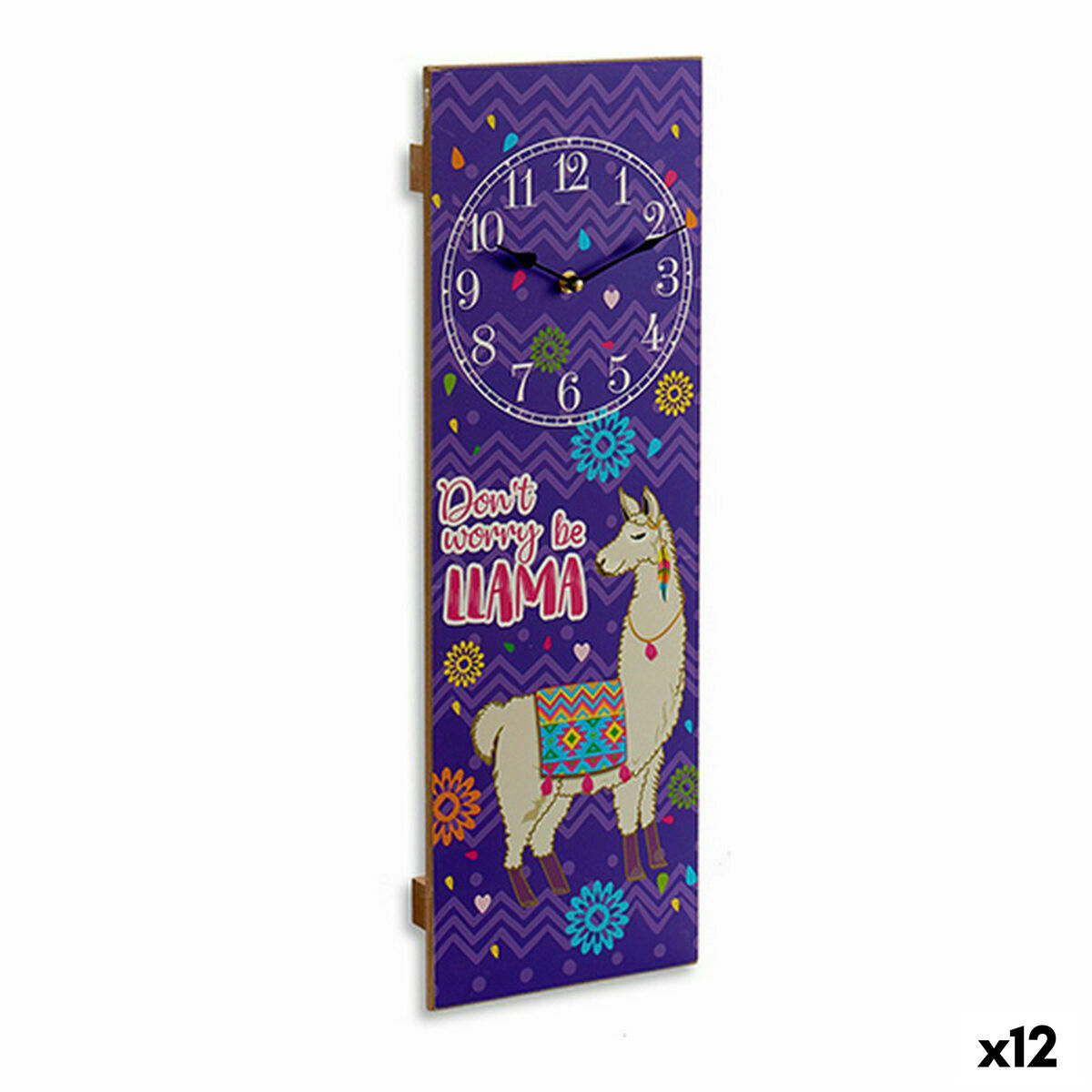 Väggklocka Lama 2,5 x 60 x 20 cm (12 antal)