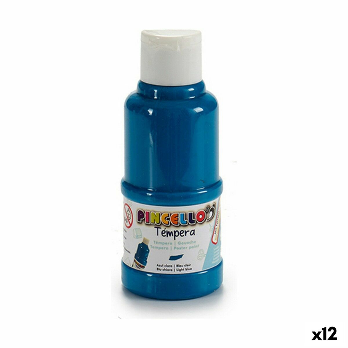 Gouache Pincello Ljusblå 120 ml (12 antal)