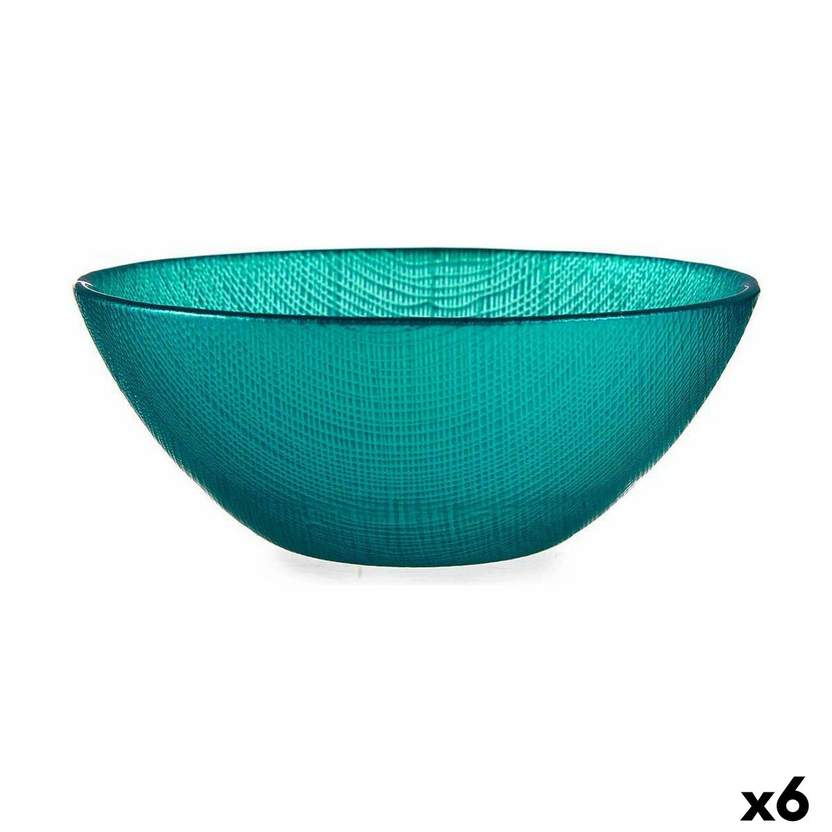 Skål Vivalto 623915 Turkos Glas Ø 15 cm (6 antal)