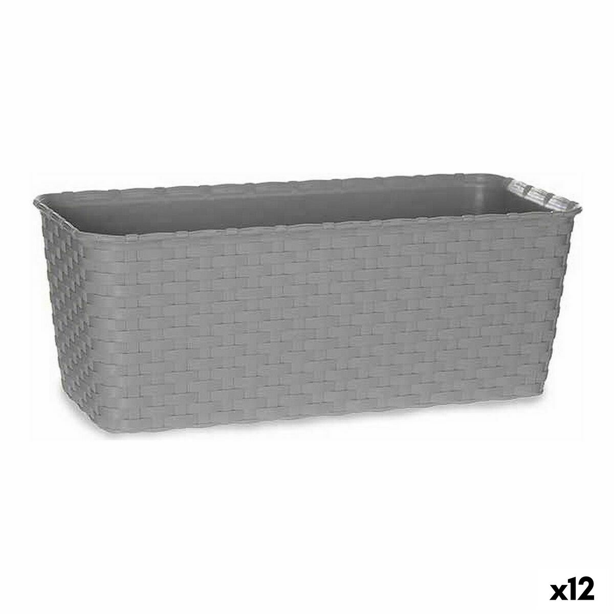 Blomlåda Stefanplast 73660 Grå Plast 13 x 11 x 29 cm (12 antal)