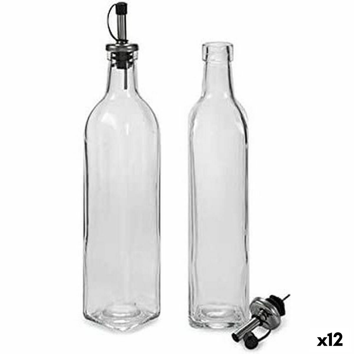 Set med olja och vinäger Vivalto WJ6079-L Transparent Glas 2 x 50 ml 5,7 x 29,5 x 5,7 cm (12 antal)