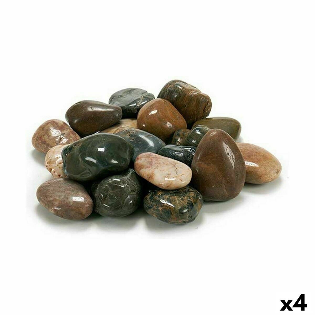 Dekorativa stenar Ibergarden 3MG Brun Grå 3 Kg (4 antal)