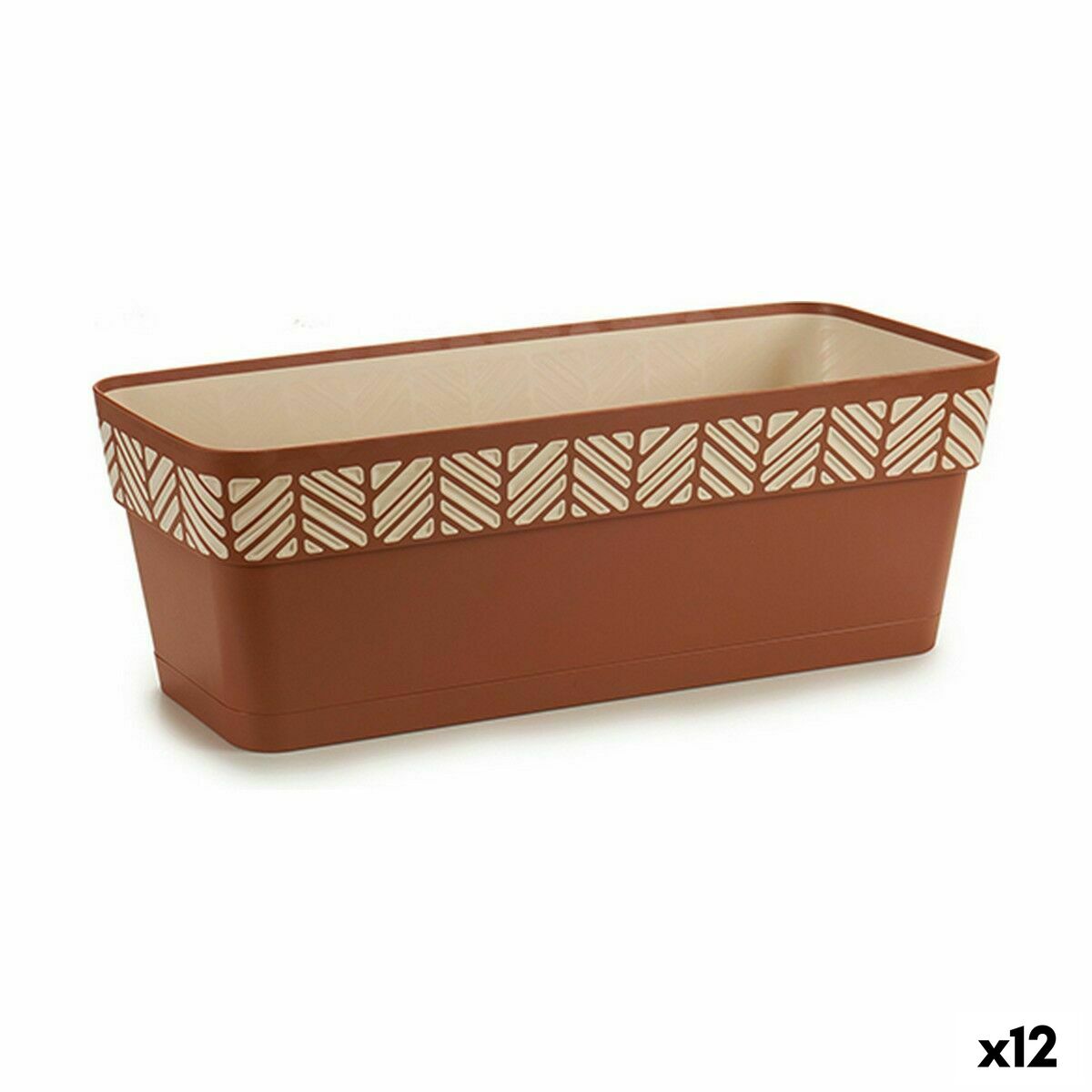 Blomlåda Stefanplast Orfeo Terrakota n Plast 18 x 17 x 49 cm (12 antal)