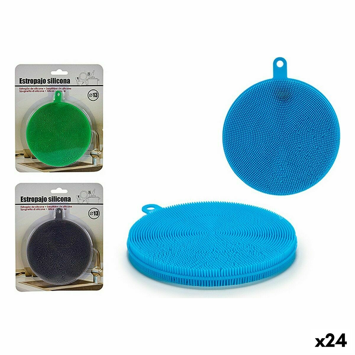Skurboll Silikon 11,5 x 1,3 x 13 cm (24 antal)