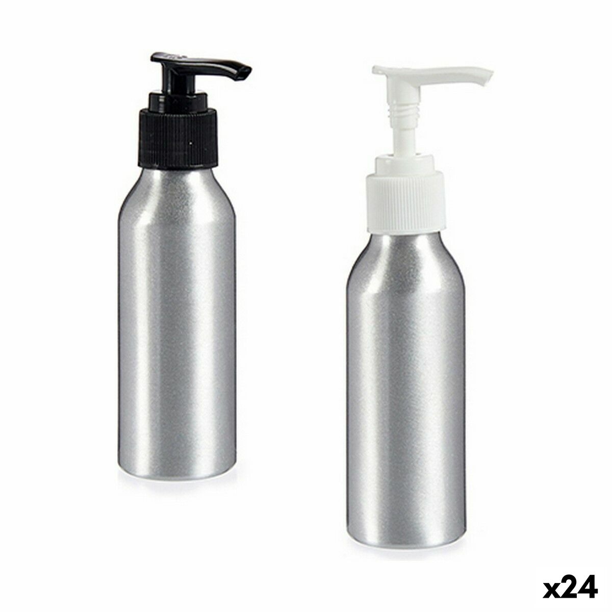 Tvåldispenser Berilo CH9979-1 Silvrig Metall polypropen 100 ml 4 x 13 x 5 cm (24 antal)