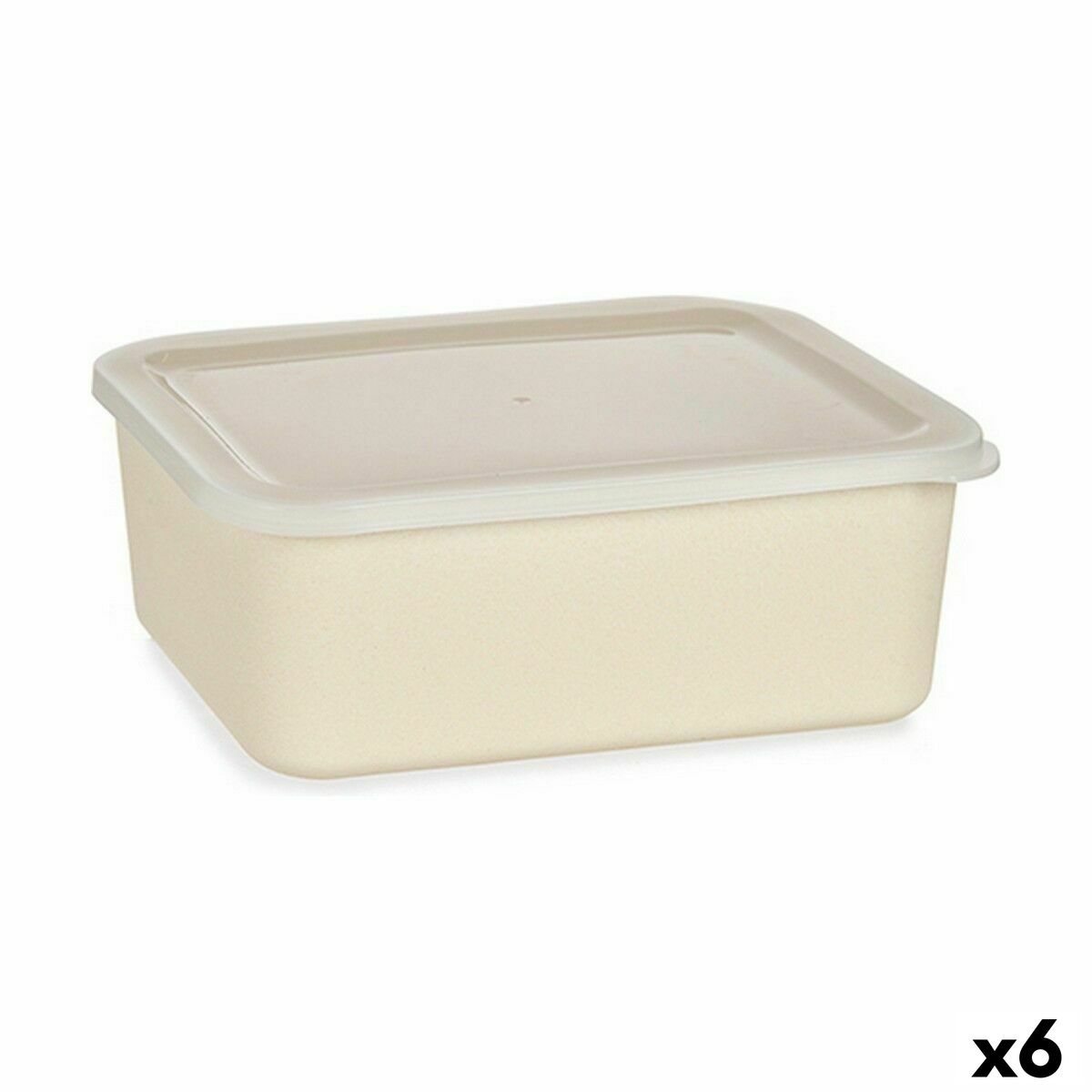 Förvaringslåda med lock Gul 17 x 8 x 23,5 cm (6 antal)
