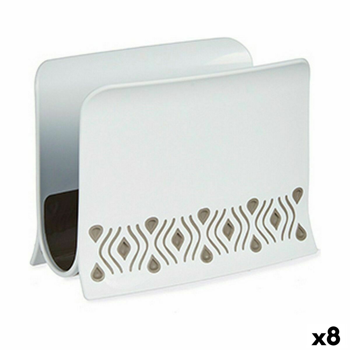 Servetthållare Stefanplast Tosca Beige Plast 8,8 x 11 x 15 cm (8 antal)