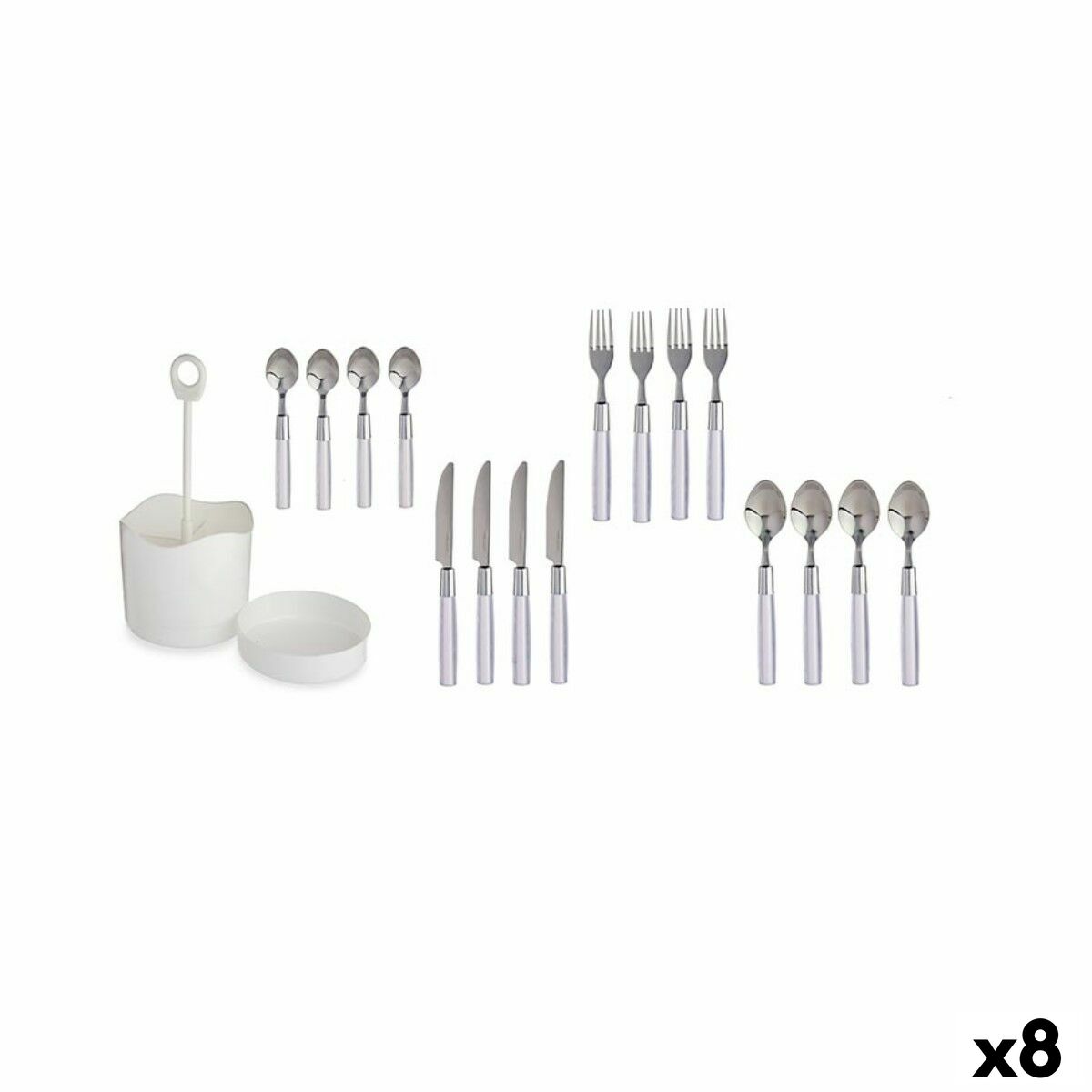 Bestickset Kinvara HQ233H10 Vit Rostfritt stål (8 antal)