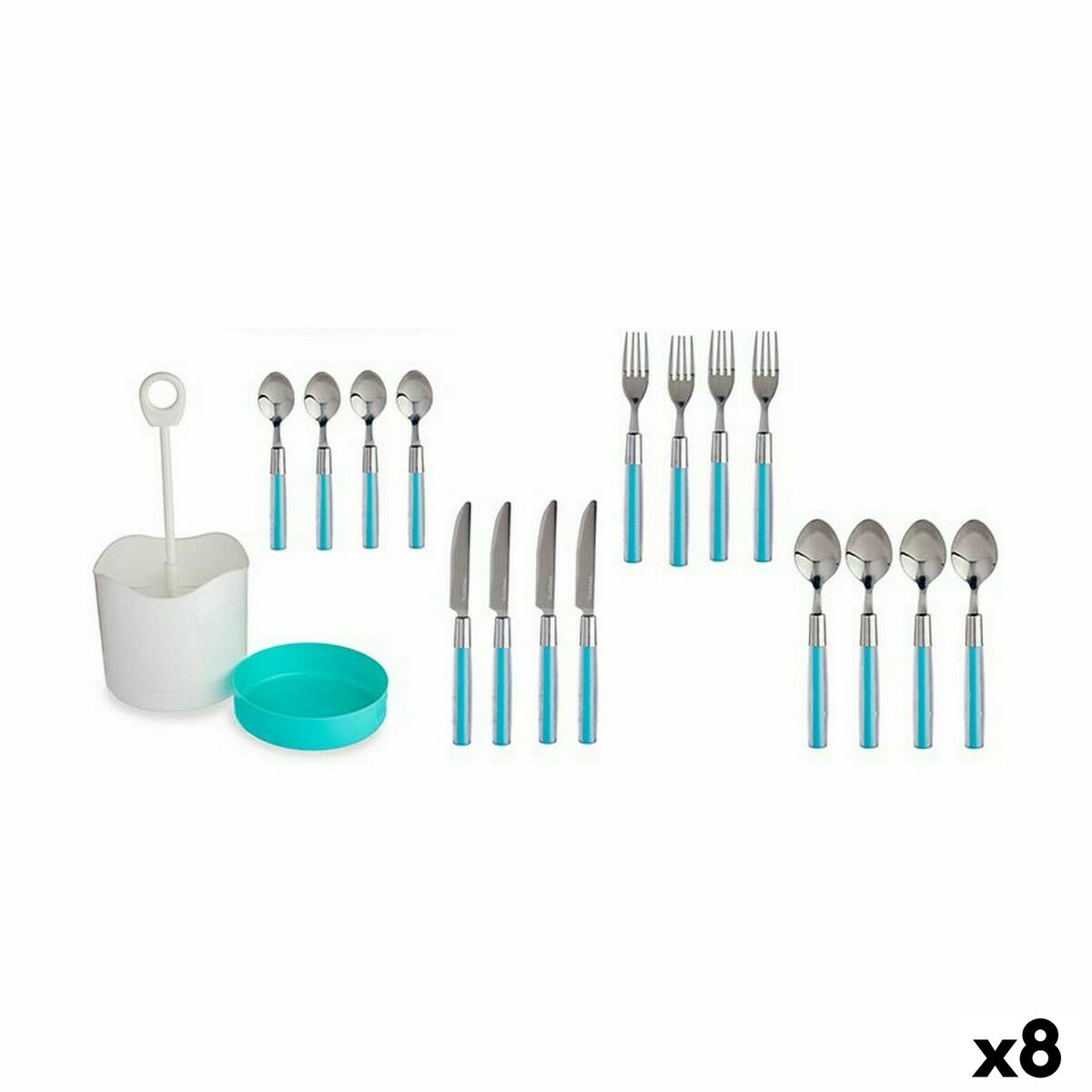 Bestickset Kinvara HQ223H10 Blå Rostfritt stål (8 antal)