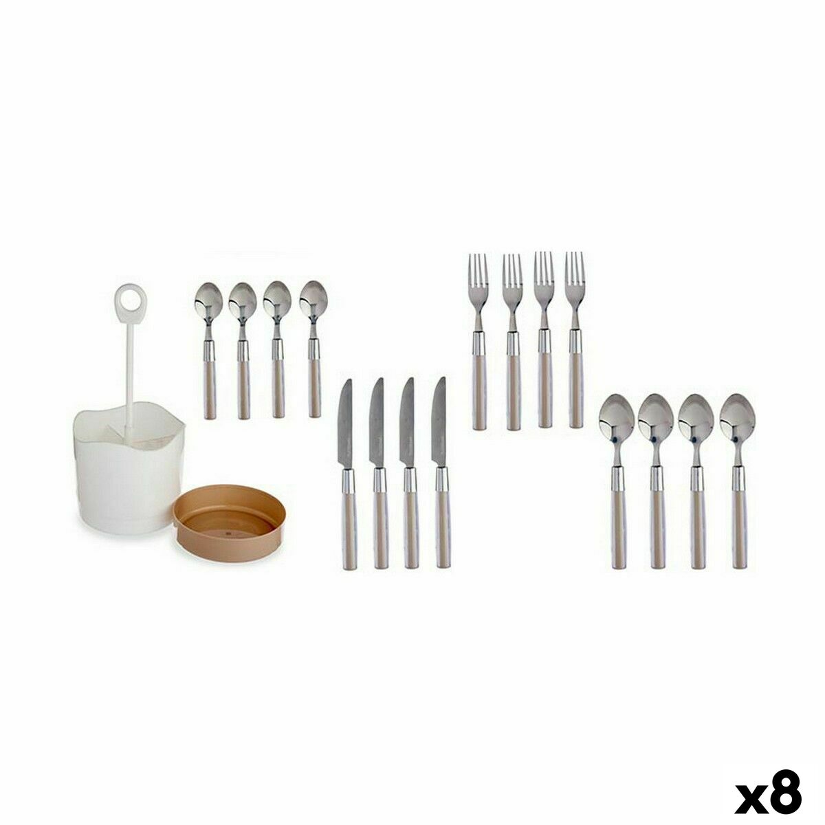 Bestickset Kinvara HQ233H10 Brun Rostfritt stål (8 antal)