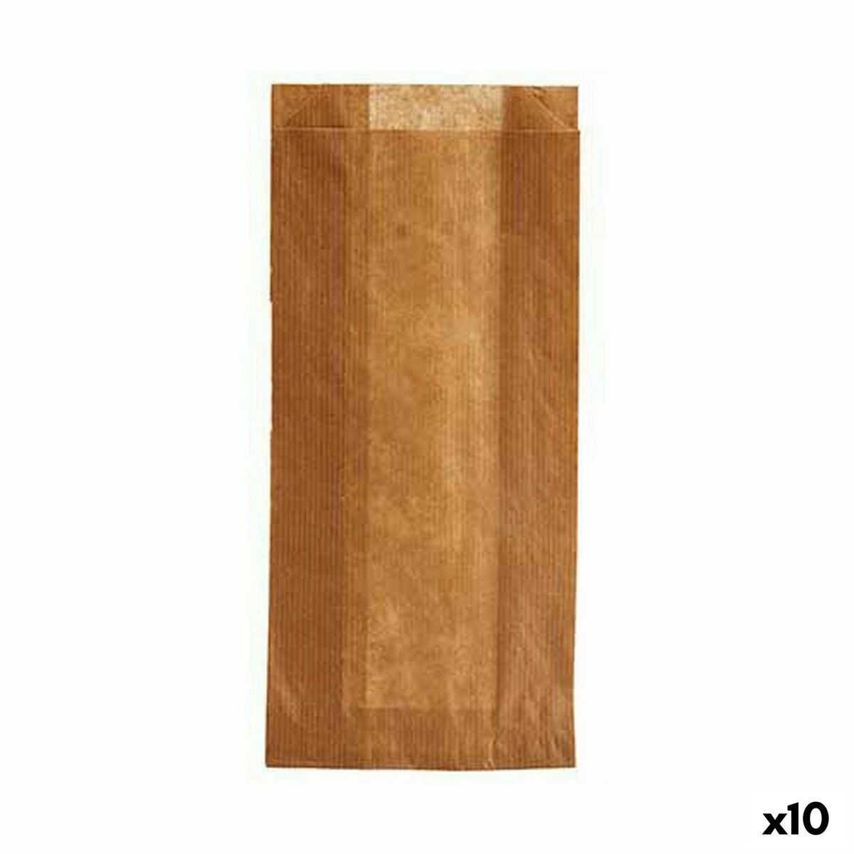 Set med återanvändningsbara livsmedelspåsar Komposterbar 12 x 27 cm Cellulóz (10 antal)