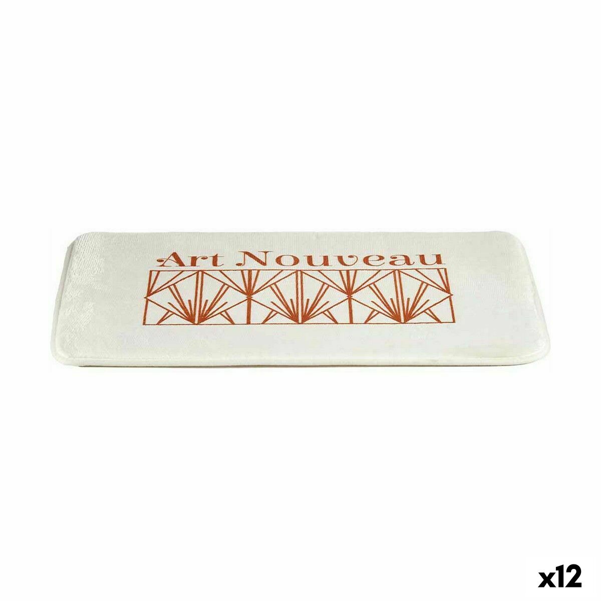 Badrumsmatta Berilo Art Nouveau Vit Brons 40 x 1,5 x 60 cm (12 antal)