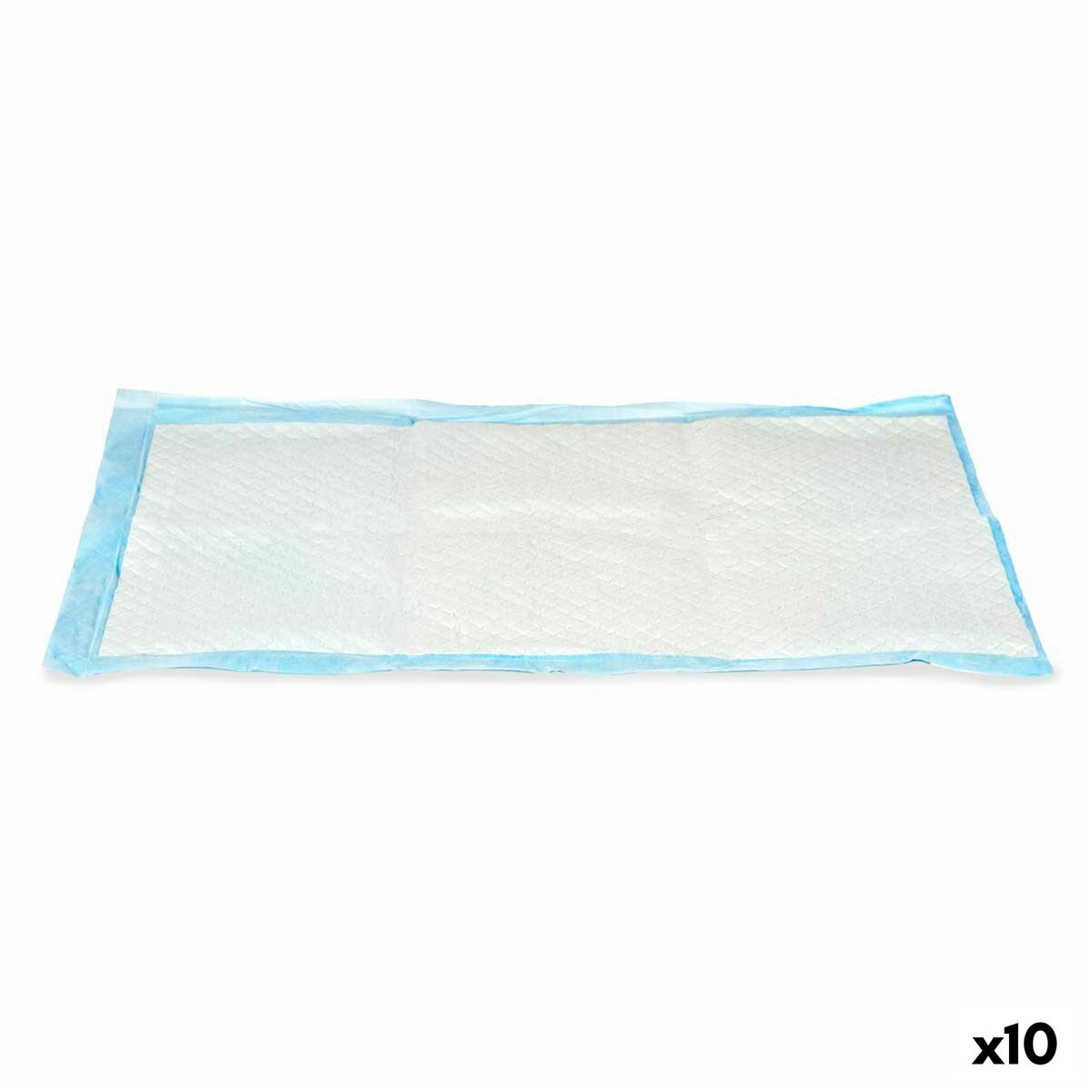 Träningsunderlägg för valp 40 x 60 cm Blå Vit Papper Polyetylen (10 antal)