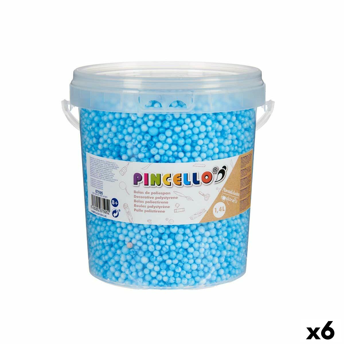 Pysselmaterial Bollar 6 antal 13,5 x 14 x 14 cm