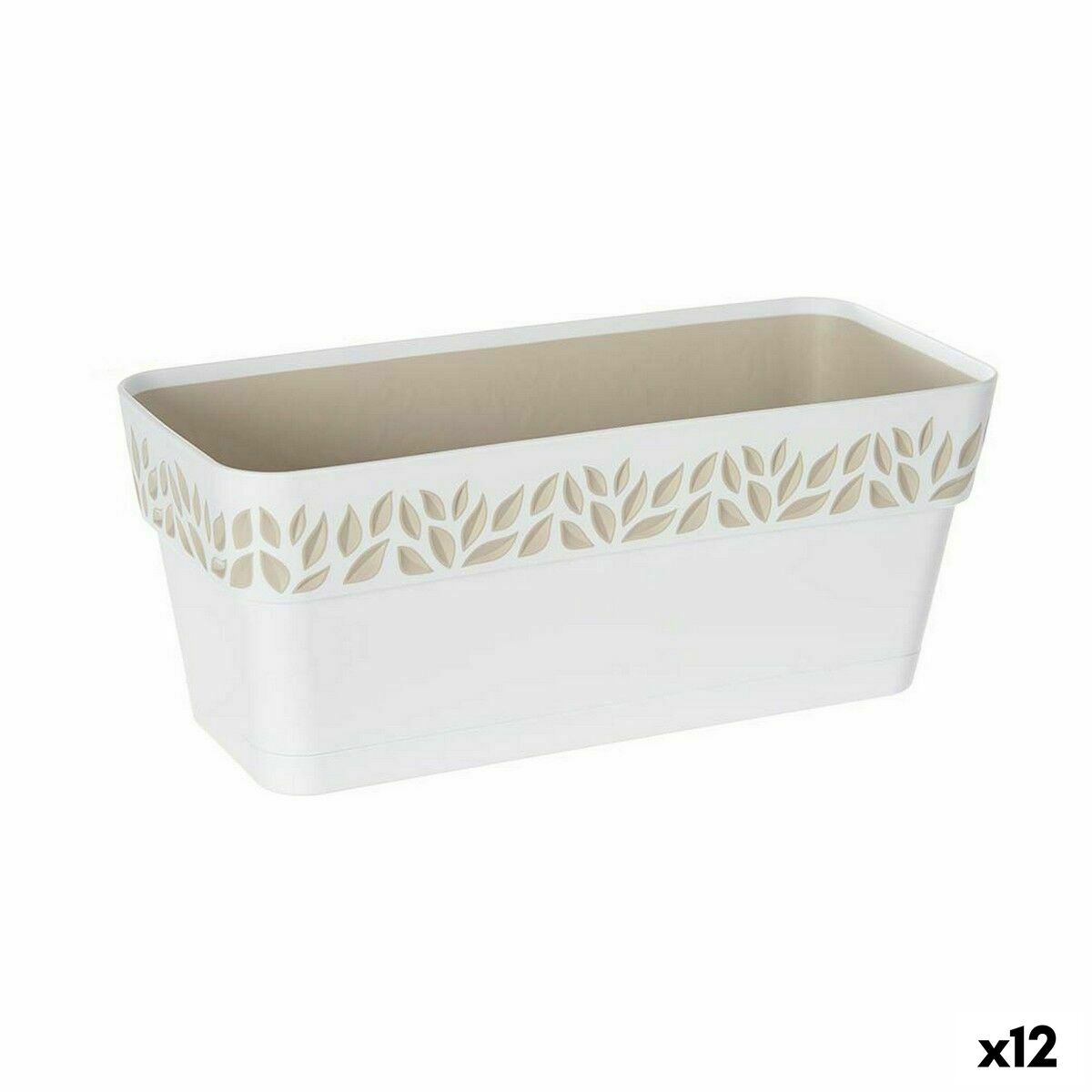 Blomlåda Stefanplast Cloe Vit Plast 13,3 x 12,3 x 29,3 cm (12 antal)