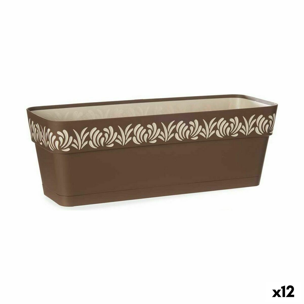 Blomlåda Stefanplast Gaia Brun Plast 18 x 17 x 49,5 cm (12 antal)