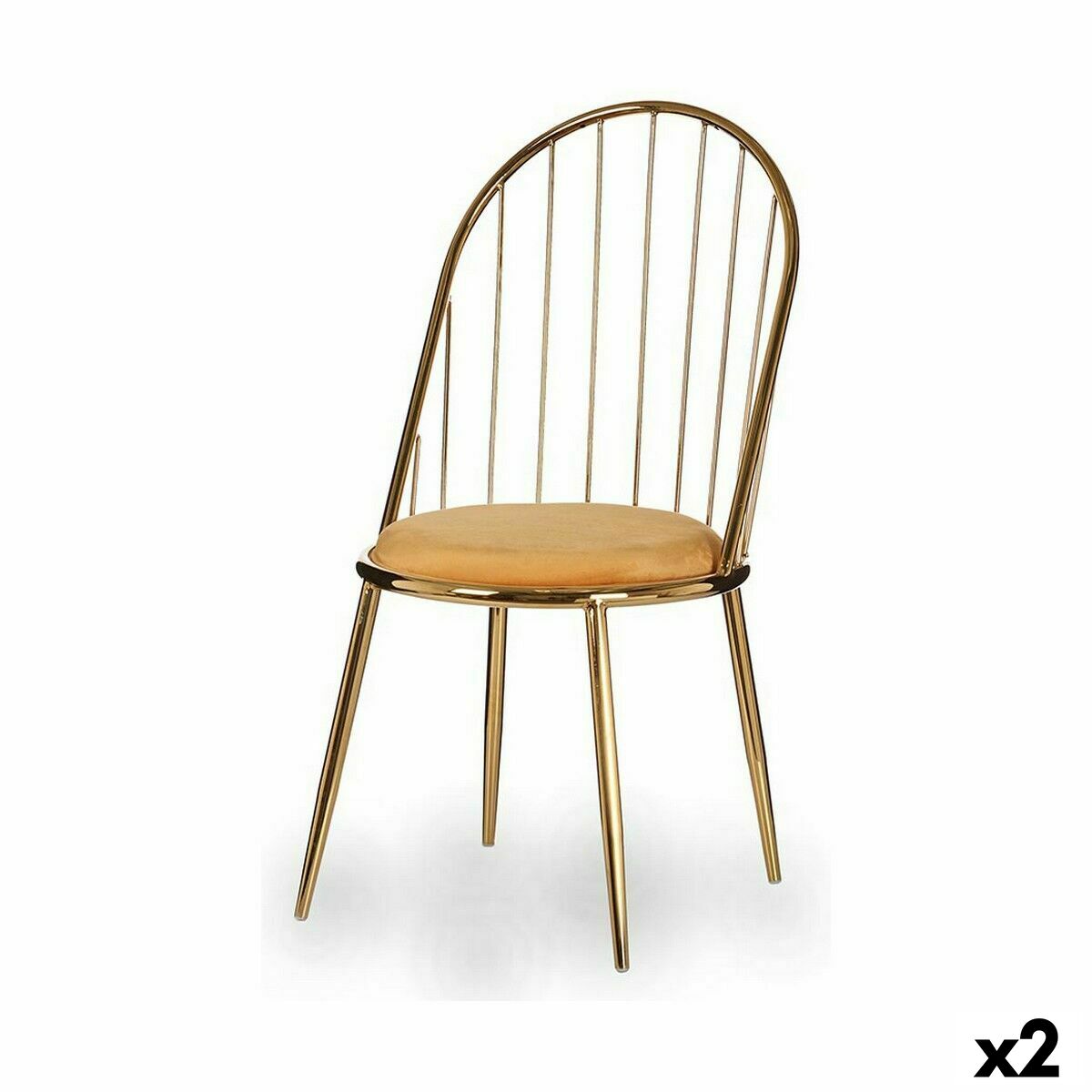 Stol Stänger Gyllene Senap 48 x 95,5 x 48 cm (2 antal)
