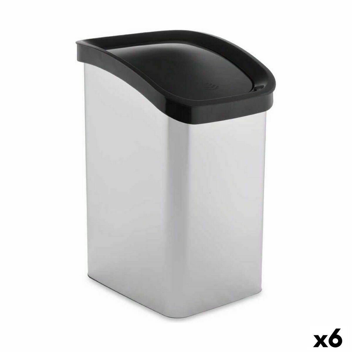 Papperskorg Berilo D093-1 Silvrig Plast 23 L Tipplastbil (6 antal)